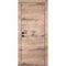 Межкомнатная дверь PX-1 кромка алюминиевая чёрная ПВХ дуб пацифик глухая
