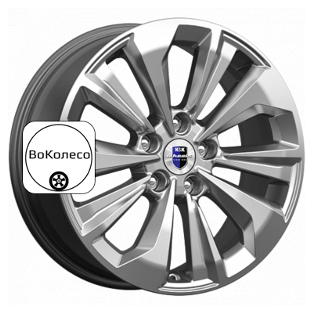 7x17/5x110 ET35 D67,1 Авиор (КС936) Дарк платинум брайт K&K