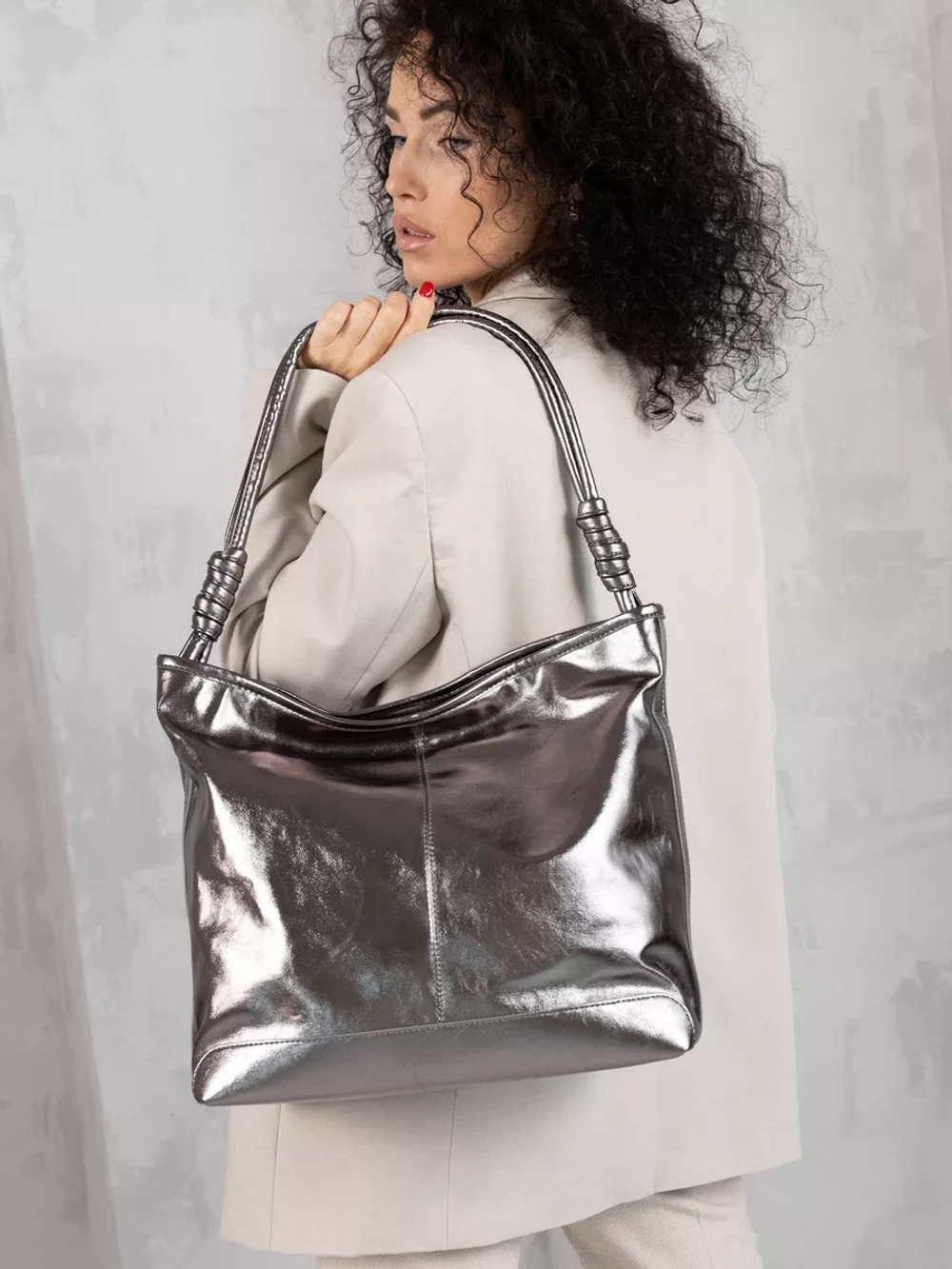 Сумка через плечо большая шоппер