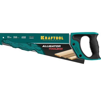 KRAFTOOL Alligator Toolbox 13, 350 мм, ножовка по дереву (15227-35)