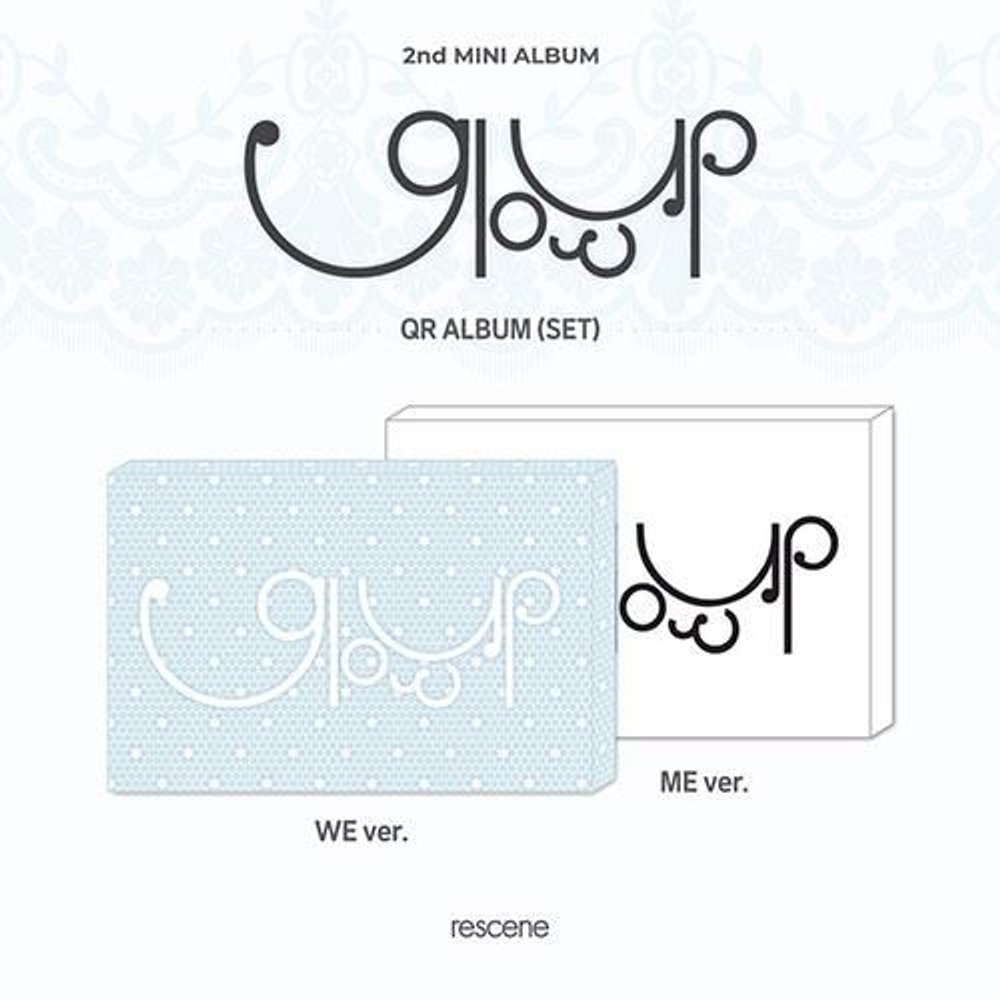 Альбом RESCENE - GLOW UP 2nd Mini Album QR 2 Version SET