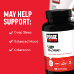 Force Factor, 5-HTP, 100 мг, 120 растительных капсул