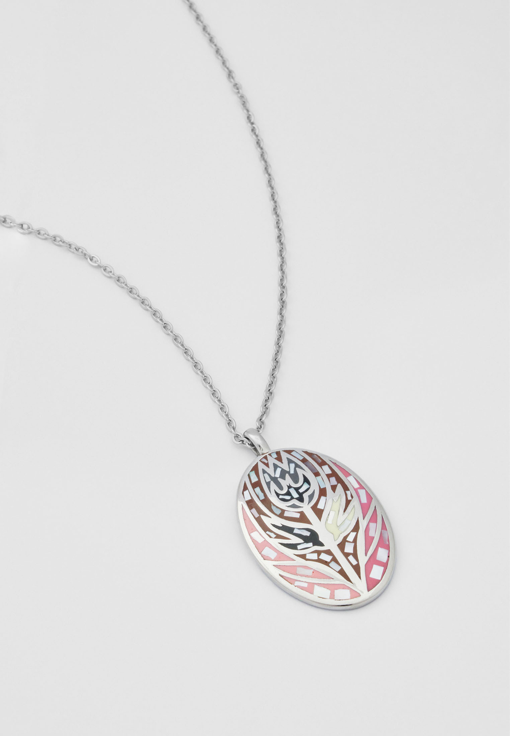 Ожерелье Qarlygash & Qyzgaldaq PINK STEEL