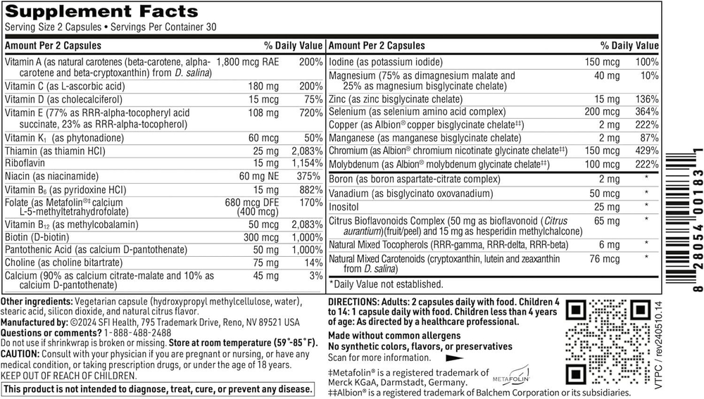 Klaire Labs - VitaPrime® - 60 capsules