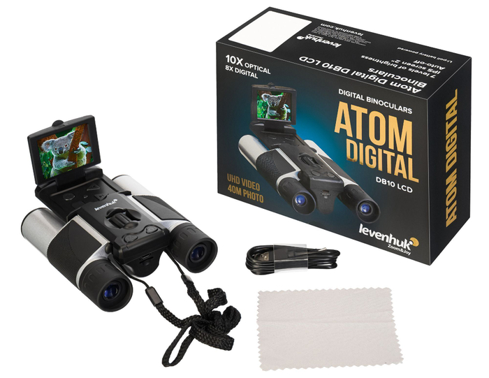 Бинокль цифровой Levenhuk Atom Digital DB10 LCD 10x25