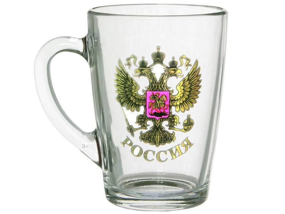 Кружка 300мл "Капучино" Золотой герб России