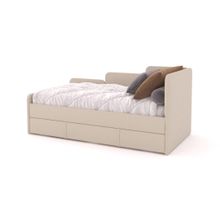 Кровать детская тахта 160х80 см с ящиком (беж Беверли)