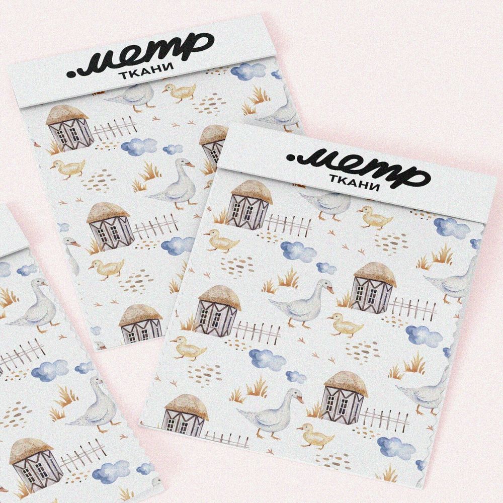 Ткань атлас мама гусыня