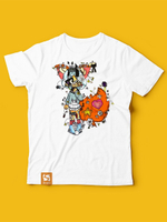 Детская футболка с принтом Moon (Размер: 140-146) (Цвет: белый)