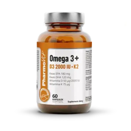 Фармовит Омега 3 + D3 2000 + K2 60 капсул