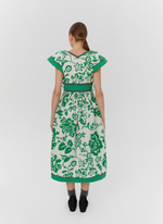 Платье "Зелёный сад", зелёный
