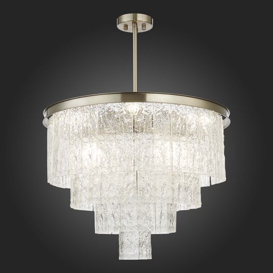 SL1230.102.08 Люстра потолочная ST-Luce Никель/Прозрачный E14 8*60W STABIA