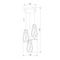 Подвесная люстра TK Lighting 2697 Lugo Gold