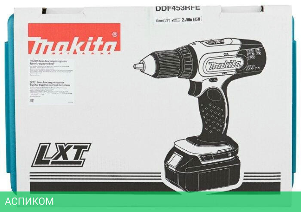 Дрель-шуруповерт Makita DDF453RFE