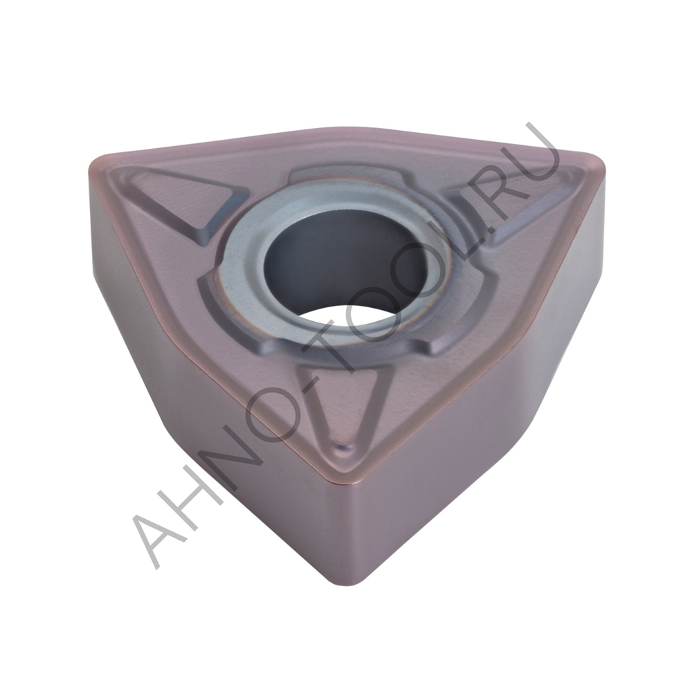 Пластина твердосплавная ISO WNMG080408-MMA APM20B AHNO по жаропроч. и нерж.стали, получистовая