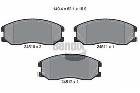 BENDIX Braking - BPD1216-BEN - Brake Pad Set, disc brake