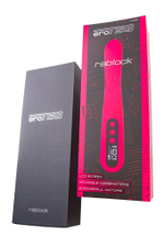 Ярко-розовый вибратор с клиторальной стимуляцией Rablock - 23,5 см.