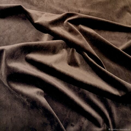 Бархат матовый коричневый оптом. Ш-290 см. Арт. 999-22