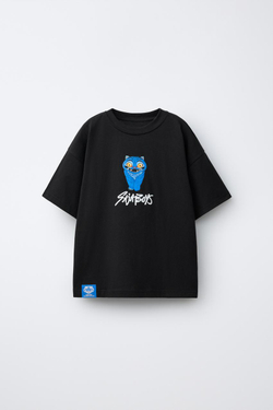 ZARA ФУТБОЛКА KPOP DEMON HUNTERS™ NETFLIX ©, ЧЕРНЫЙ