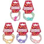 Резинки для волос 2шт «Грация», шарики, микс 6 цветов, d-5,5см