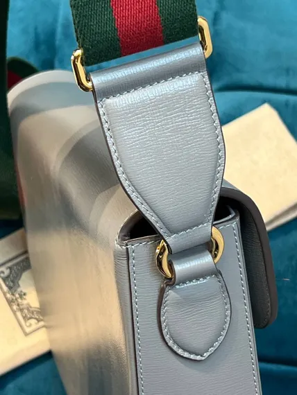 Сумка Gucci 1955 Horsebit серый