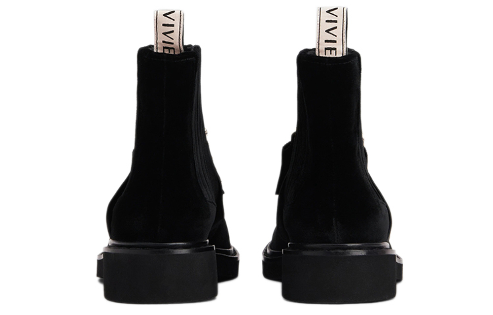 Roger Vivier Viv" Rangers Chelsea Boots Women"s Black