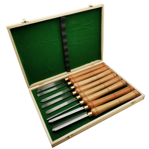 Набор резцов по дереву (стамесок) из 8шт HSS