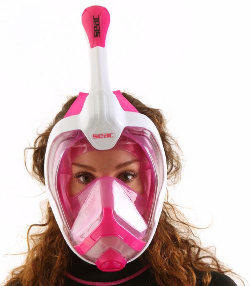 Маска полнолицевая Seac Magica White/Pink