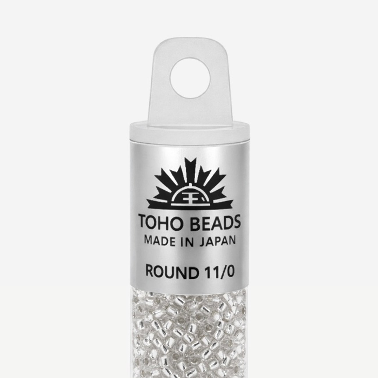 Японский бисер TOHO Round 11/0 (№PF21), с внутренним серебрением, прозрачный