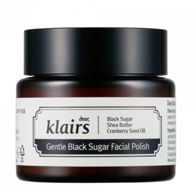 Dear, Klairs Скраб для лица с черным сахаром - Gentle black sugar facial polish, 110г