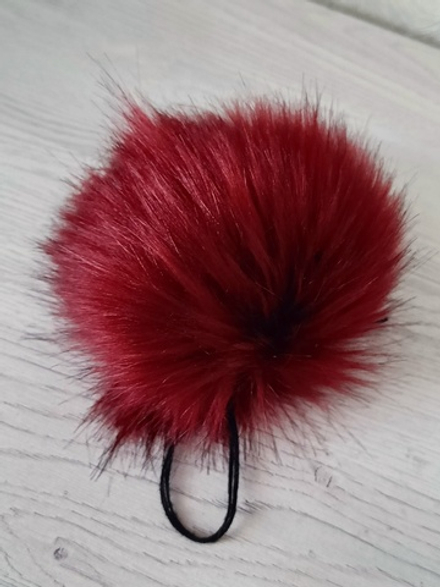 Помпон из искусственного меха, цвет: Бордовый