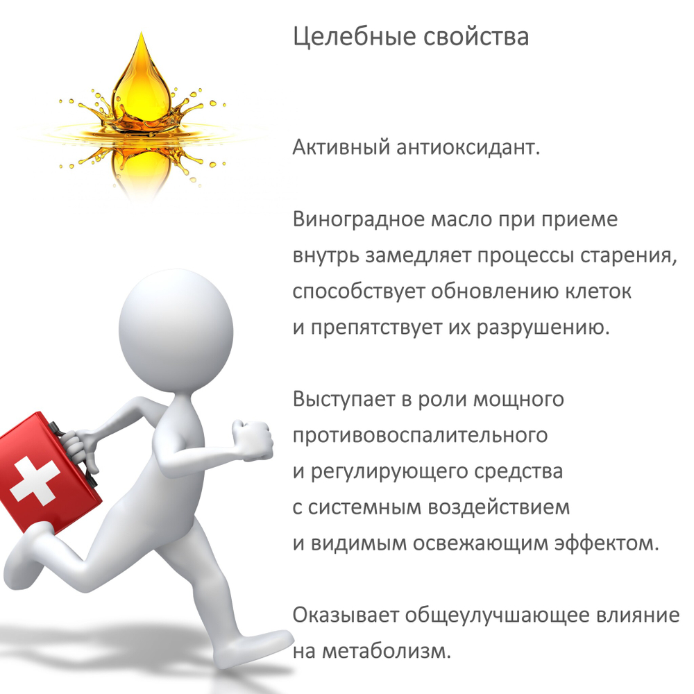 Масло виноградной косточки, рафинированное