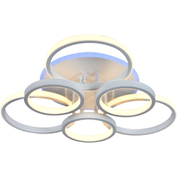 Светильник потолочный светодиодный Rivoli Paula 6088-106 с пультом 138 Вт + 8 Вт 4000К - 6000К LED модерн | Интерьерные светодиодные светильники