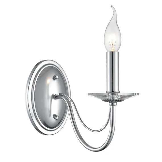 8034/1W CLASSI LN26 металл/стекло, хром/прозрачный Бра E14 1*40W 220V INCANTO