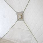 Палатка зимняя куб СЛЕДОПЫТ &quot;Premium&quot; 1,8х1,8 м, S по полу 3,2 кв.м, 3 слоя, цв. оливковый/белый