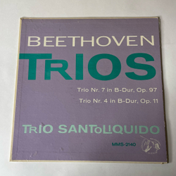 Винтажная виниловая пластинка LP Beethoven Бетховен, Trio Santoliquido Beethoven Trios, Trio Nr. 7 In B-Dur, Op.97 (Германия 1967)