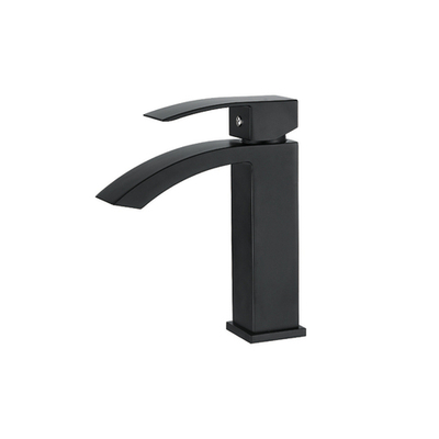 смеситель умывальник LEDEME "водопад" d35 L1055B-15 черный