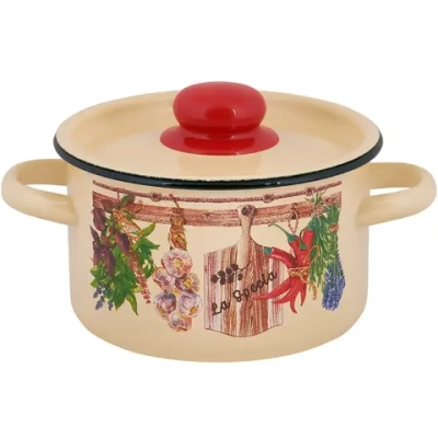 Кастрюля эмалированная 1,5л «La Speсio» Appetite