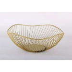 Ваза для фруктов золотой 25,5см