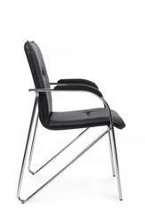 Стул Самба с пластиковыми подлокотниками SMB-03H Хром гальв. Черный
