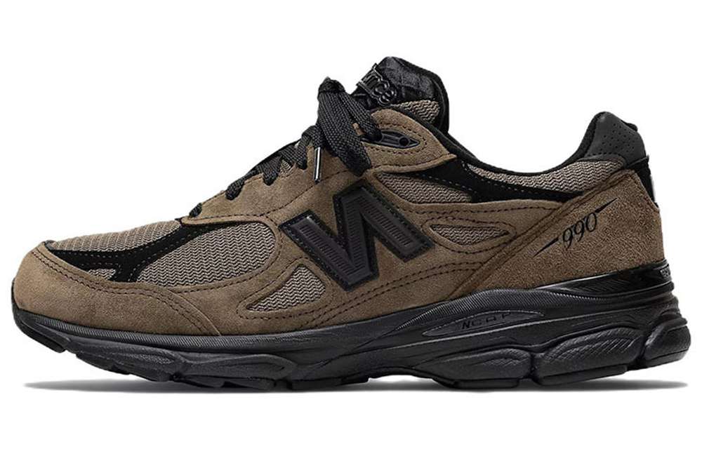 JJJJound x New Balance NB 990 V3 retro mesh fabric pigskin non-slip wear-resistant lightweight low-top casual running shoes for men and women with the same style light brown American products