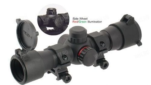 Коллиматорный прицел Leapers Golden Image Quick Aim Electronic Dot Sight c кольцами 25,4 на Weaver