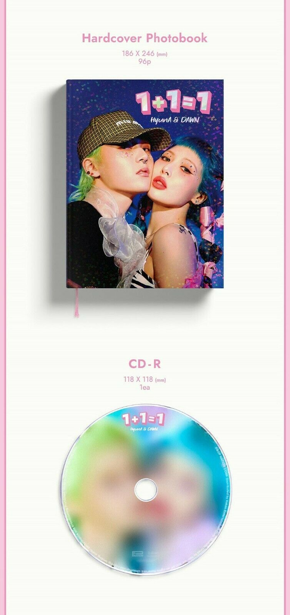 Альбом HYUNA & DAWN - 1+1=1 (с дефектом)