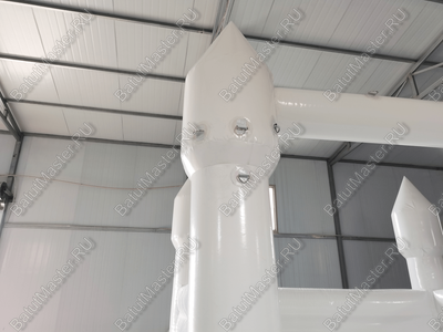 Белоснежный надувной батут - фотозона и реквизит для свадебных торжеств и праздников, 4*3*2,75 м