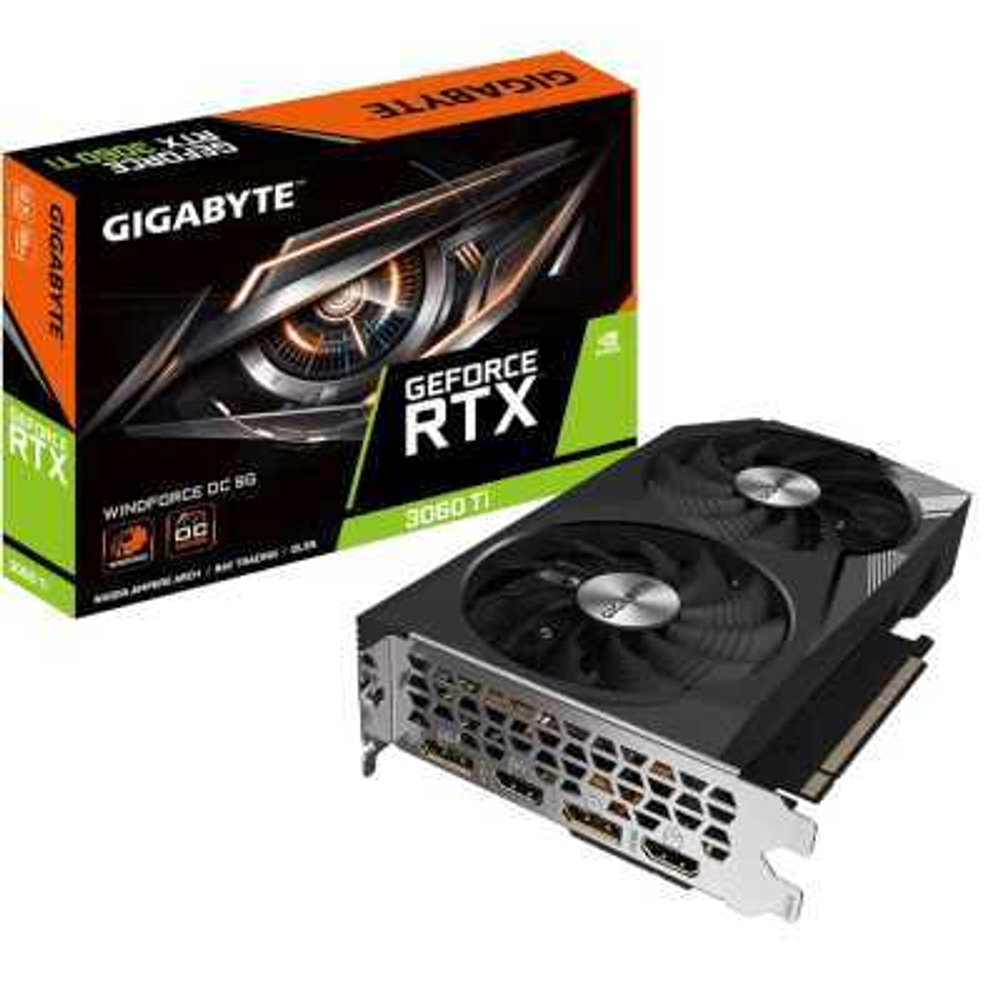 Видеокарта GigaByte nVidia GeForce RTX 3060 Ti 8Gb GV-N306TWF2OC-8GD