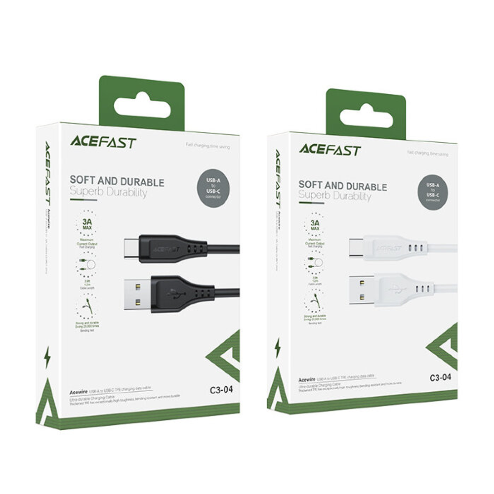 C3-04 USB-A to USB-C TPE charging data cable