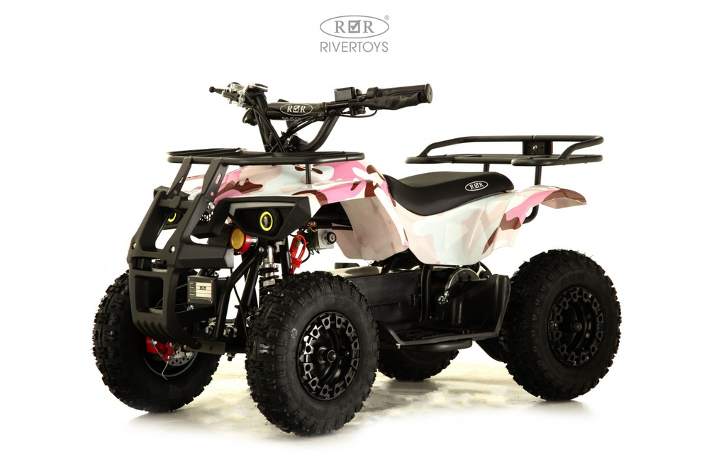 Детский электроквадроцикл TIKI Розовый камуфляж