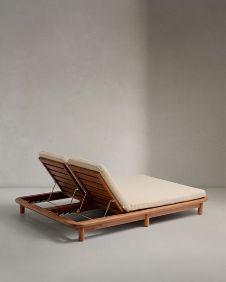 Шезлонг двойной Turqueta из дерева La Forma Испания