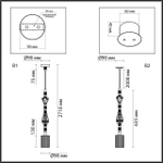 5414/1E ODL_EX Подвес E14 1*40Вт 220В IP20 MODERN