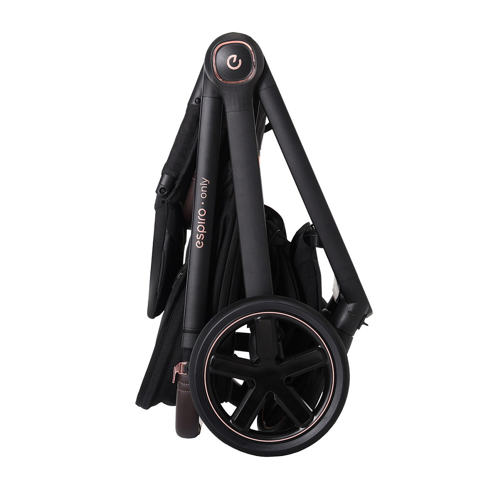 Детская коляска 3 в 1 Espiro Only 2025 и автокресло Pi Black 410 stylish black/Чёрный (Black 110)